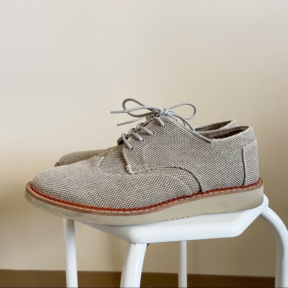Toms Brogue Desert Taupe Farren Oxfords - Picture 4 of 10